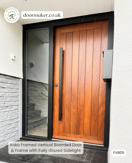 iroko entrance door made to measure